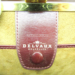 Delvaux MODEL DEPOSE Women's Leather Shoulder Bag Bordeaux