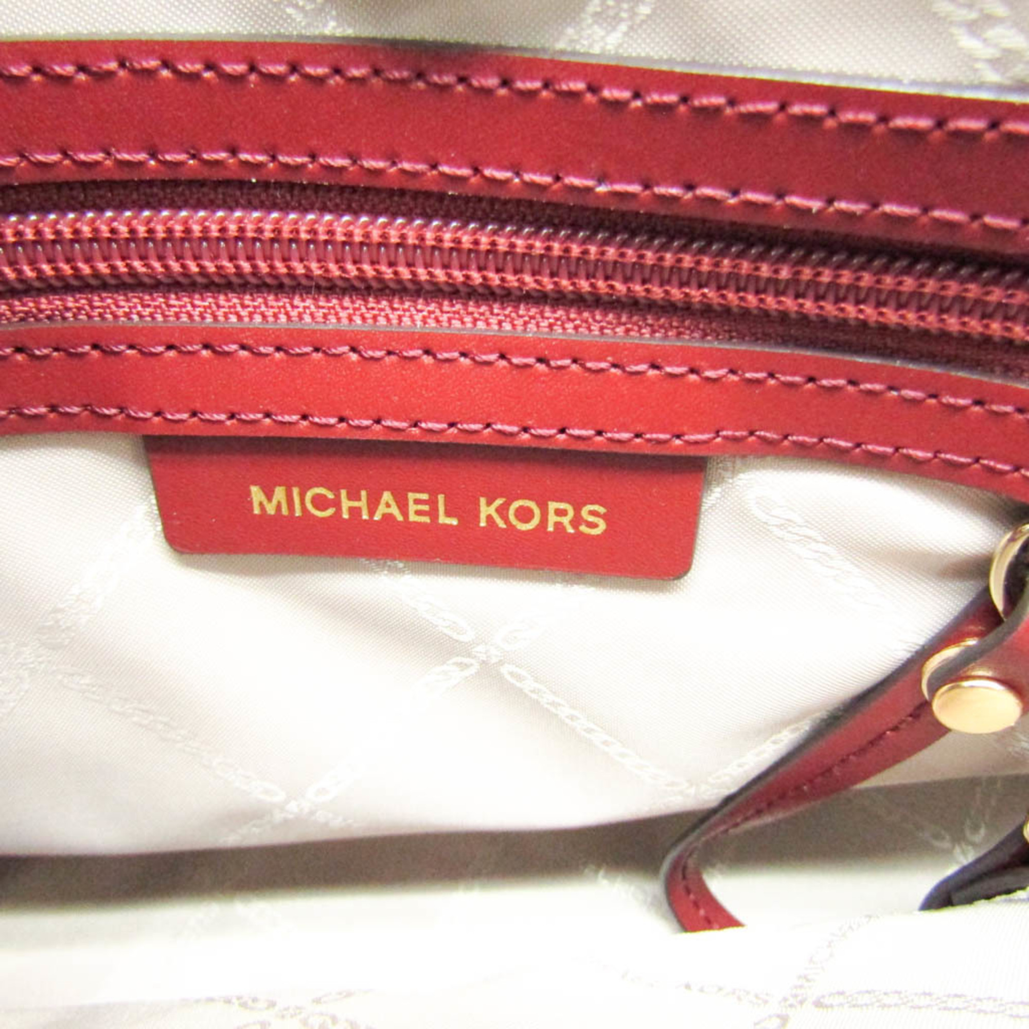 Michael Kors Eva Extra Small 30F9GV0T1L Women's Leather Handbag,Shoulder Bag Bordeaux