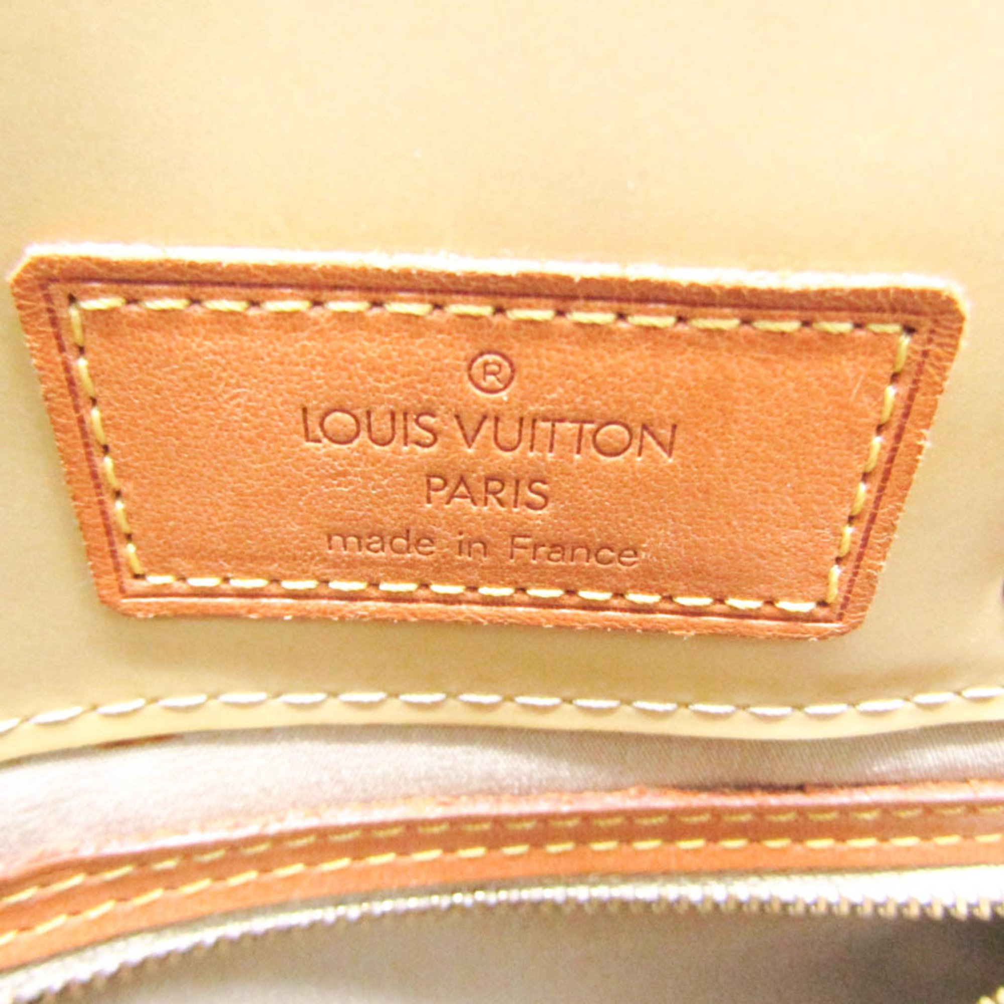 Louis Vuitton Monogram Vernis Reade PM M91144 Women's Handbag Soft Beige