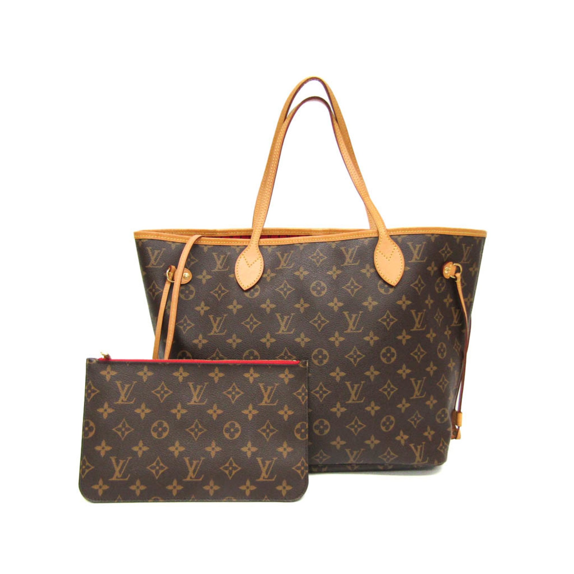 Louis Vuitton Monogram Neverfull MM M41177 Women's Tote Bag Cerise,Monogram