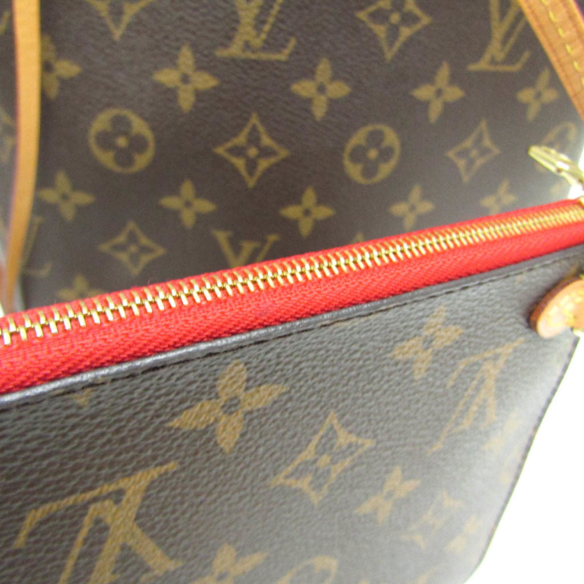 Louis Vuitton Monogram Neverfull MM M41177 Women's Tote Bag Cerise,Monogram