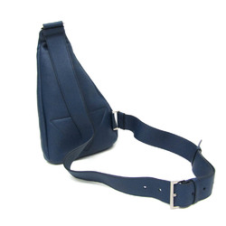 Prada VITELLO DAINO 2VZ098 Women,Men Leather Sling Bag Navy