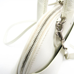 Balenciaga VILLE TOP HANDLE S 550645 Women's Leather Handbag,Shoulder Bag White