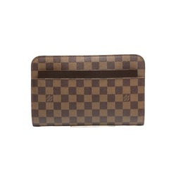 Louis Vuitton LOUIS VUITTON Second Bag Clutch Damier Ebene Saint Canvas N51993 Brown LV