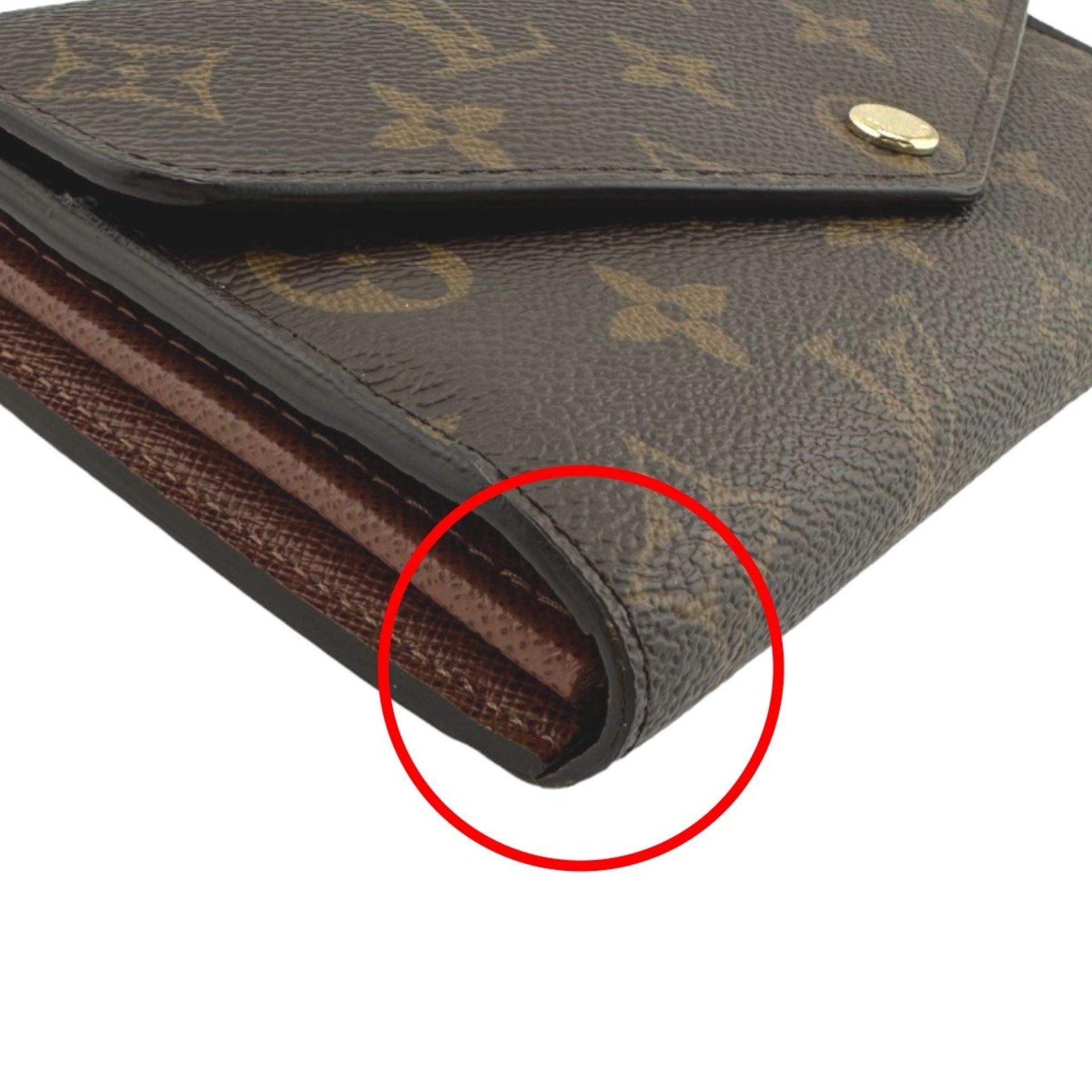 Louis Vuitton LOUIS VUITTON Long Wallet Monogram Portefeuille Sarah Canvas M60531 Brown LV