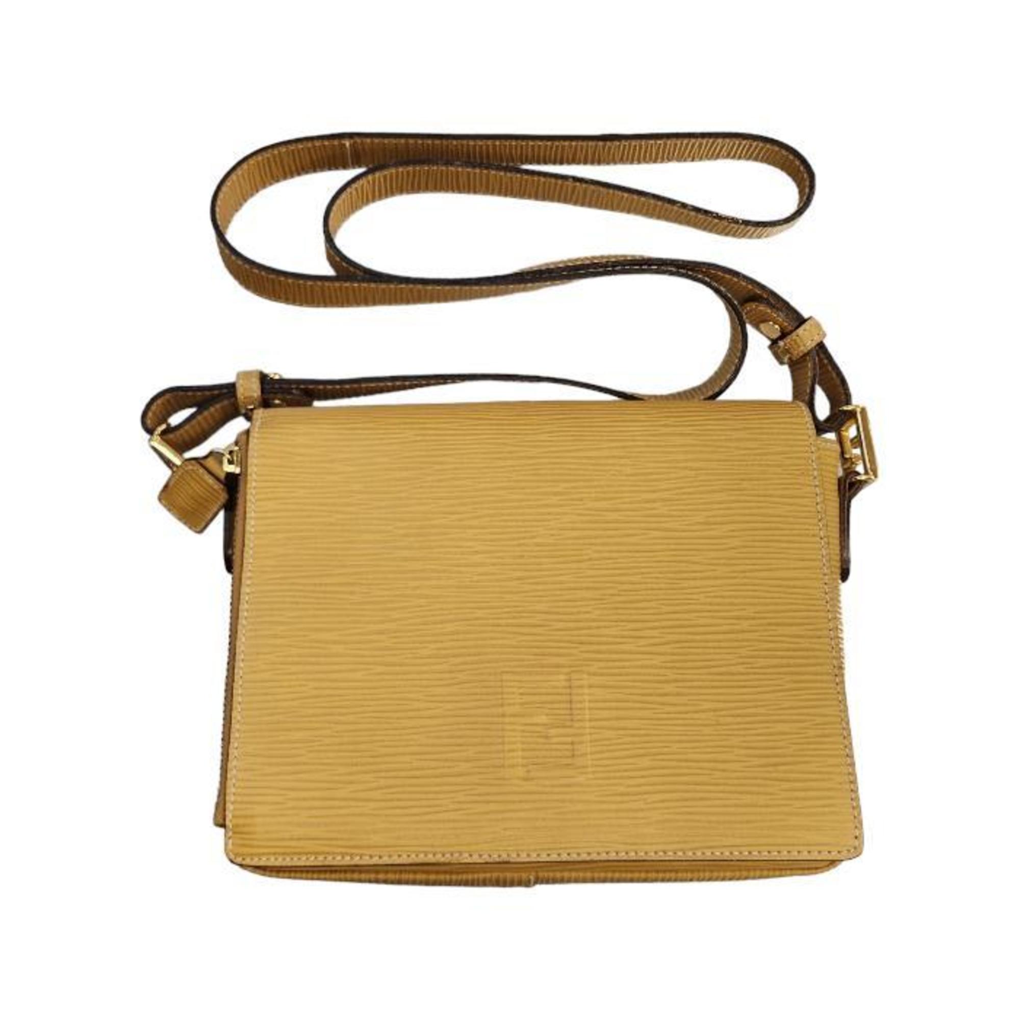 FENDI Shoulder Bag for Women in Leather Epi Yellow