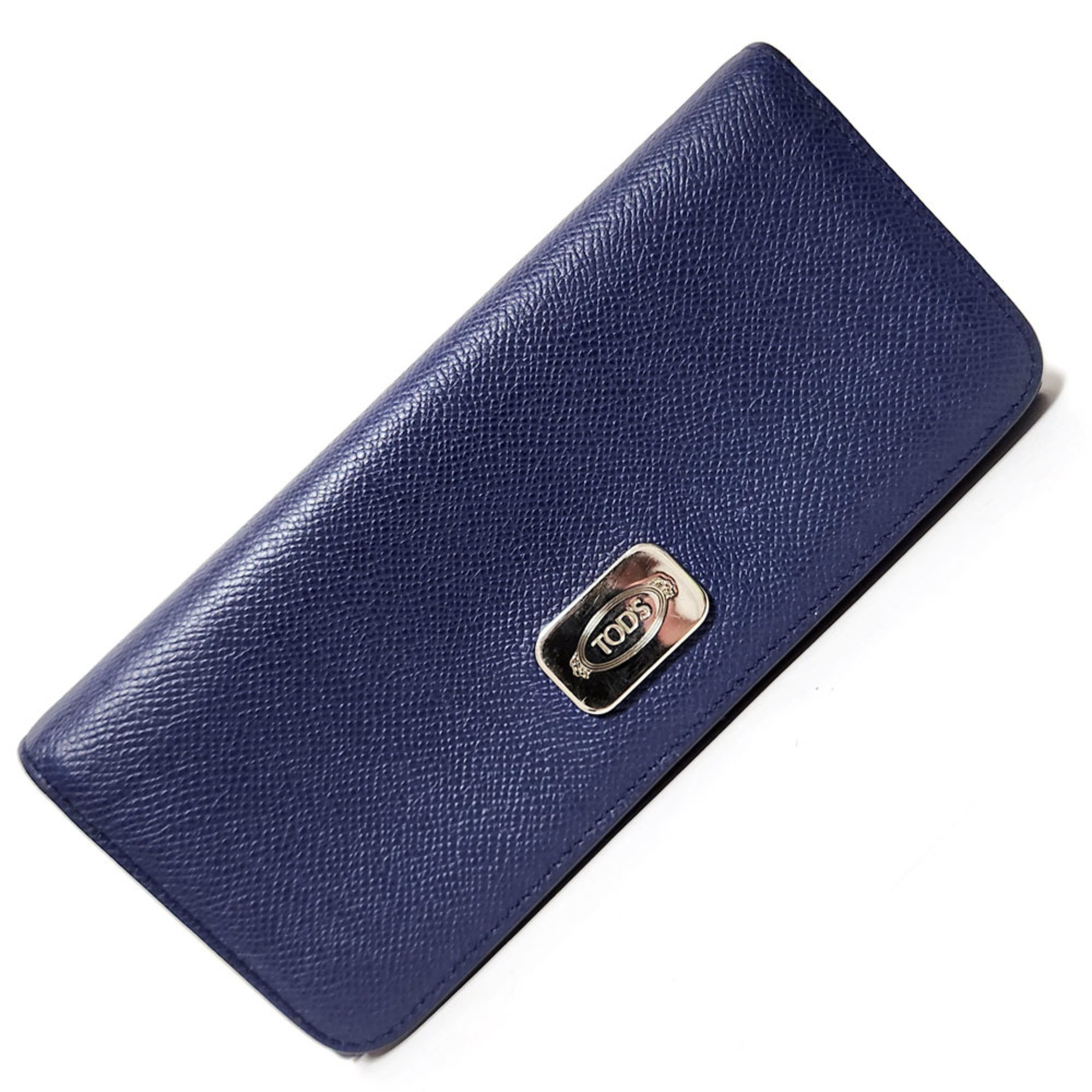 Tod's Bi-fold Wallet - Blue Leather Long Men Women