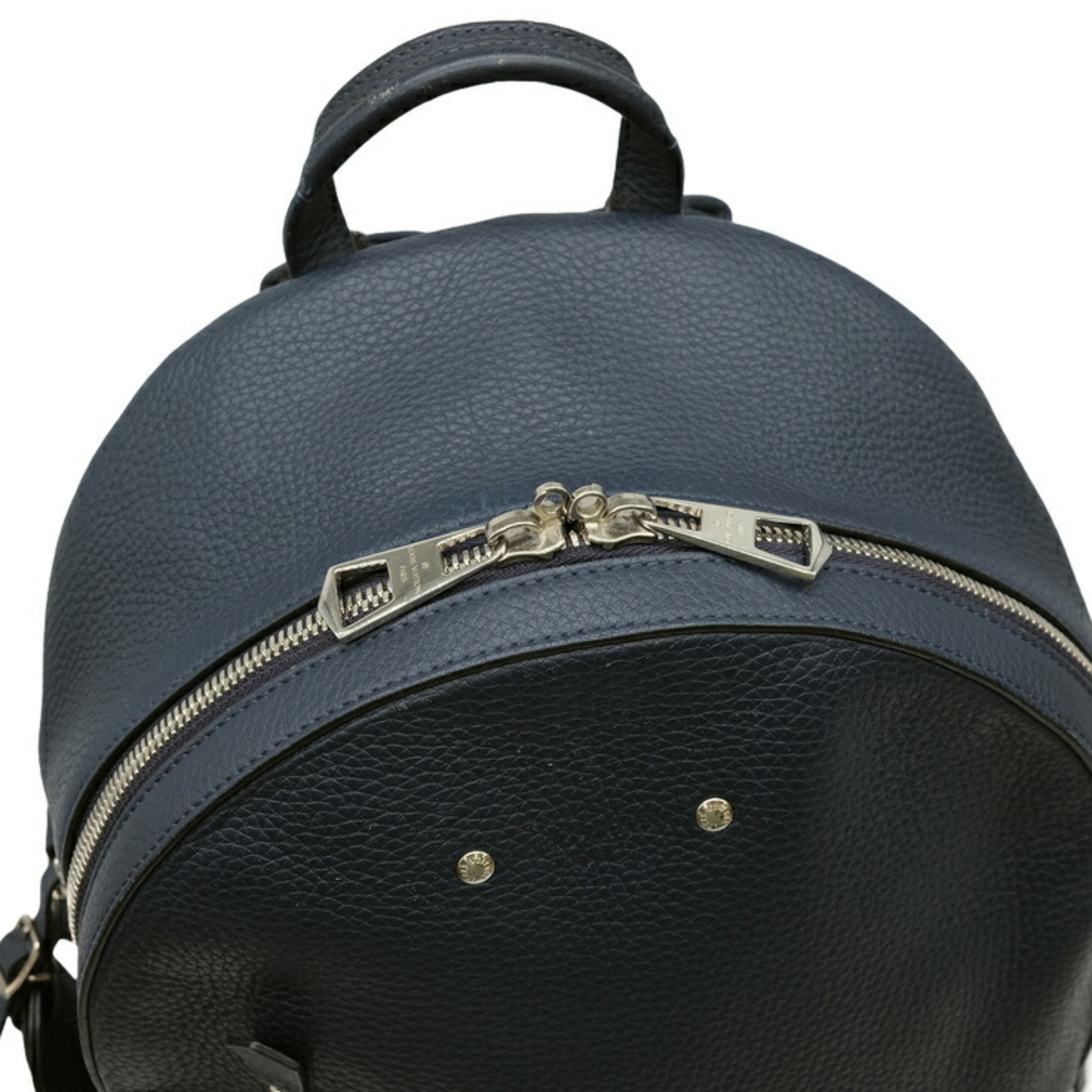 LOUIS VUITTON LV Circle Armand Backpack, Taurillon Calfskin, Dark Navy, M53442