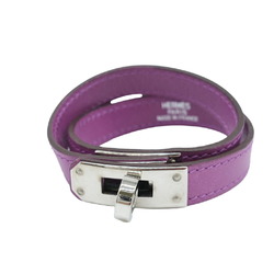 HERMES Kelly Bracelet Double Tour Box Calf Leather Purple #□H