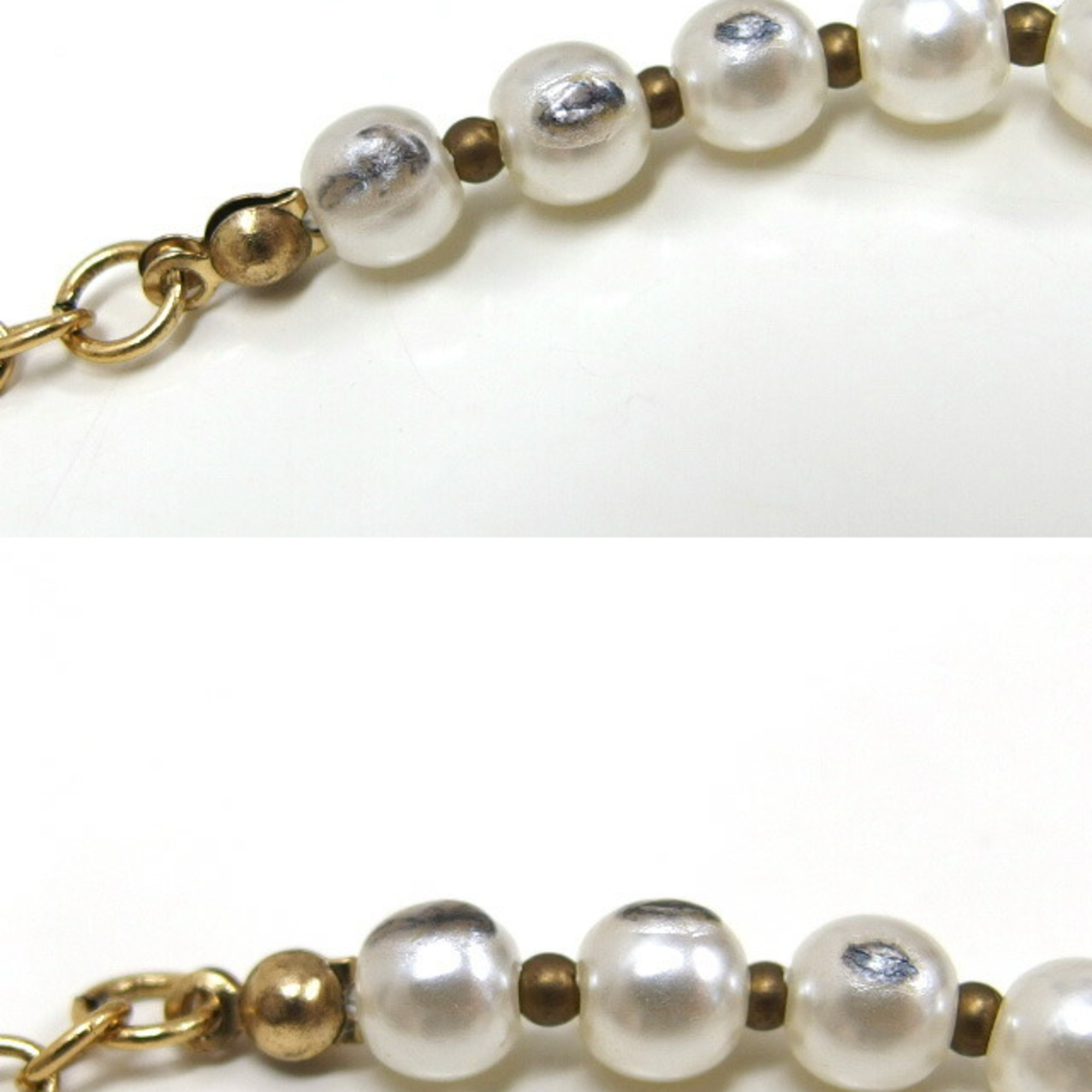 Christian Dior fake pearl necklace