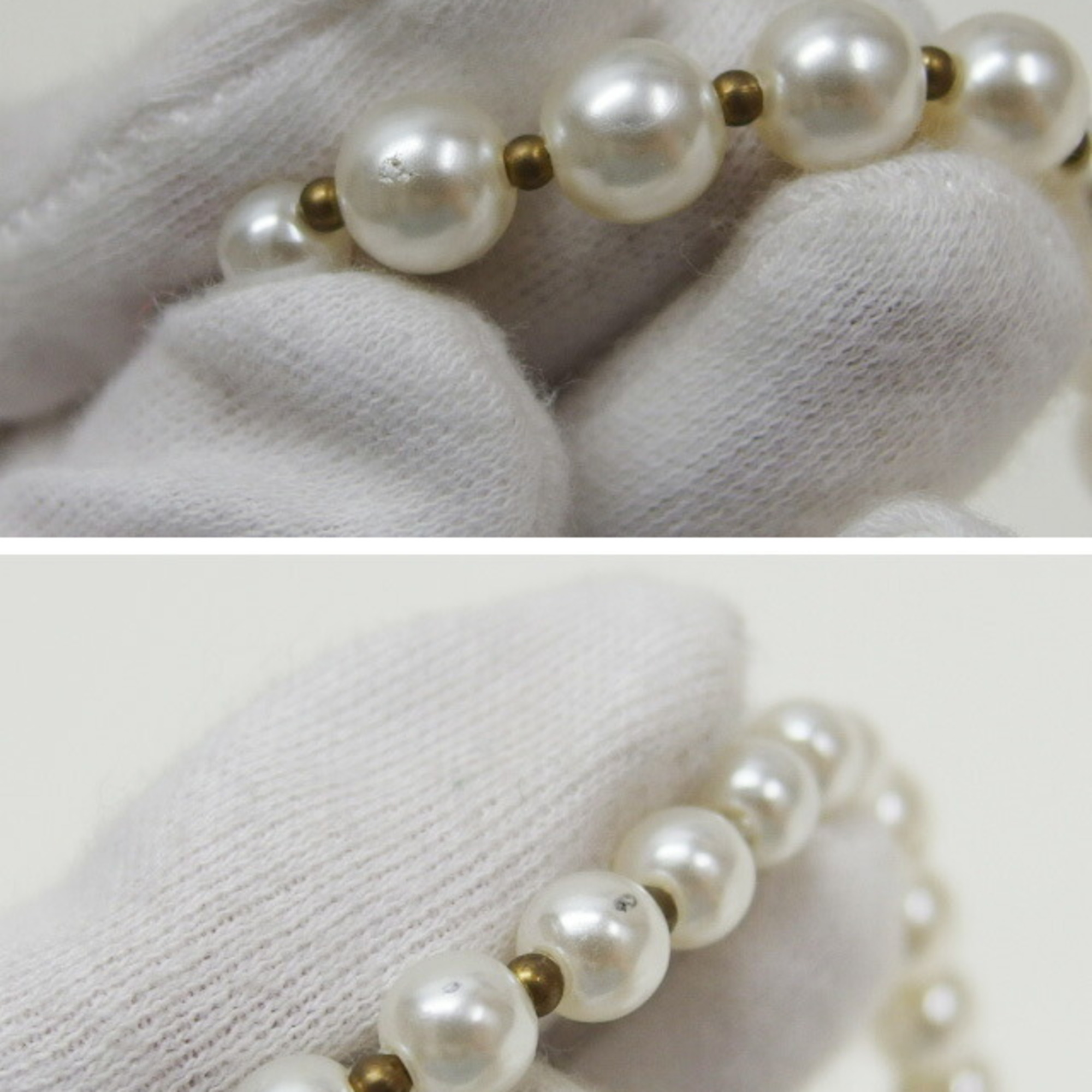 Christian Dior fake pearl necklace