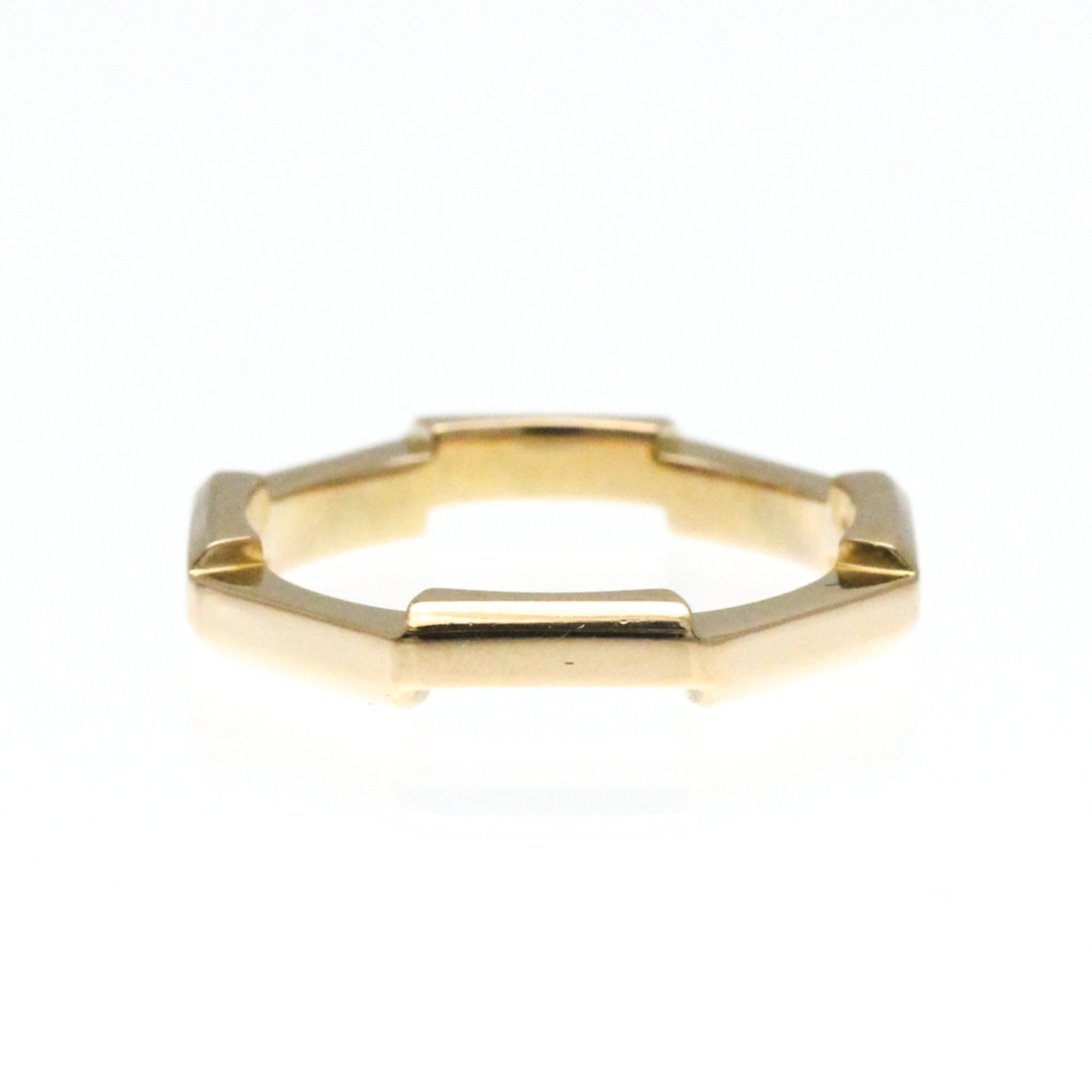 Gucci Octagonal Ring Pink Gold (18K) Fashion No Stone Band Ring Pink Gold