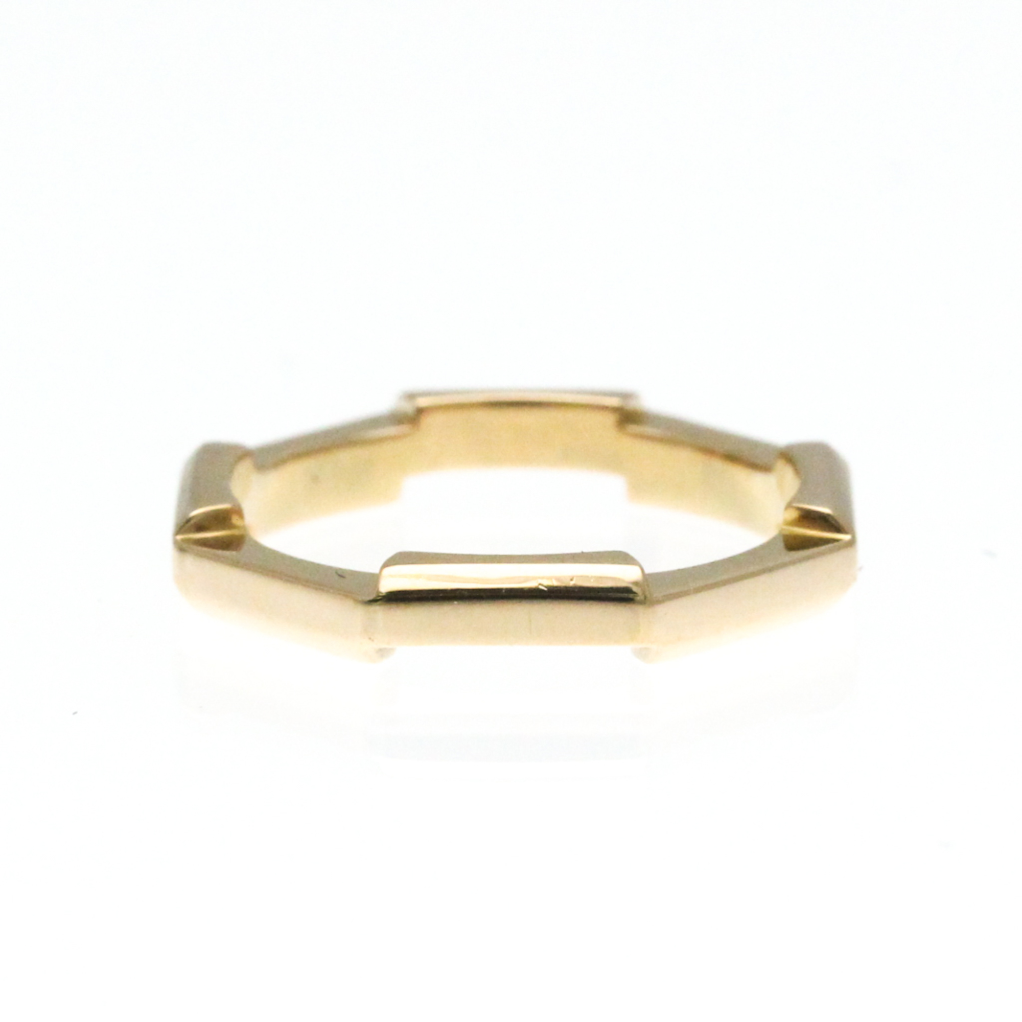 Gucci Octagonal Ring Pink Gold (18K) Fashion No Stone Band Ring Pink Gold