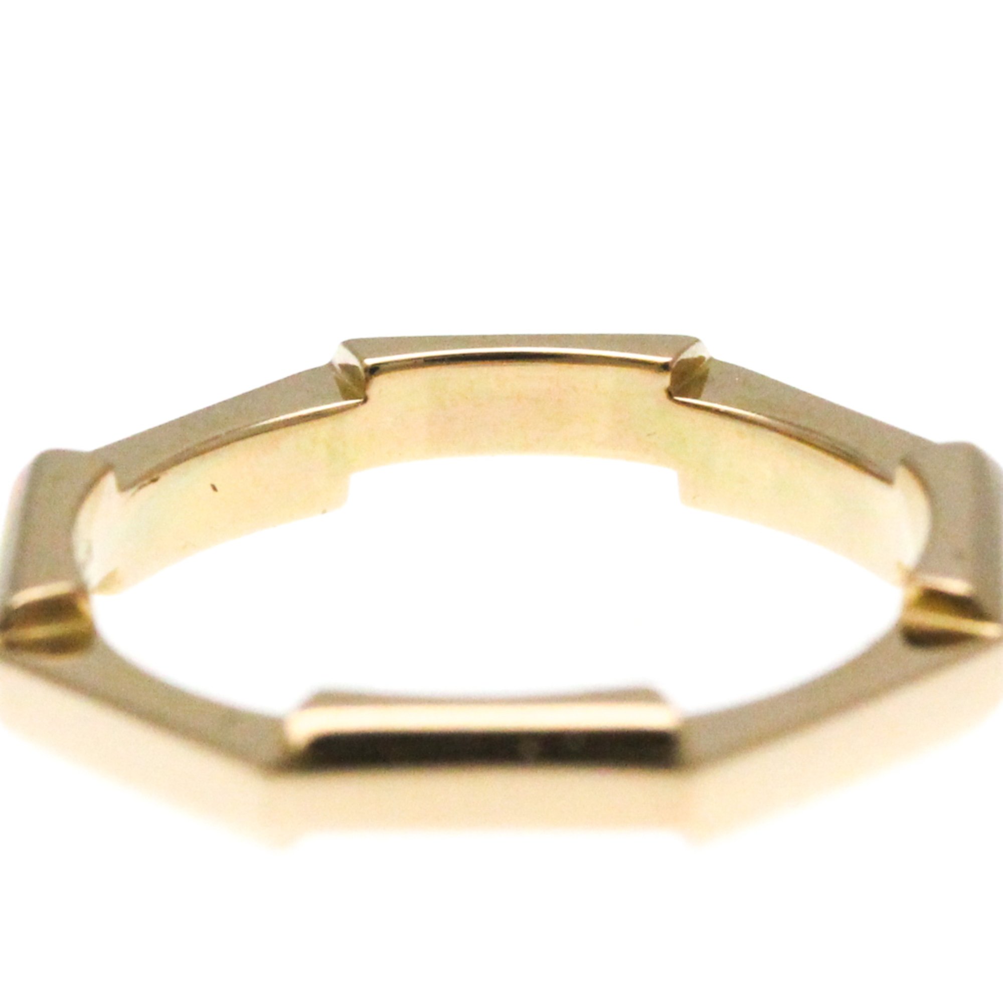 Gucci Octagonal Ring Pink Gold (18K) Fashion No Stone Band Ring Pink Gold