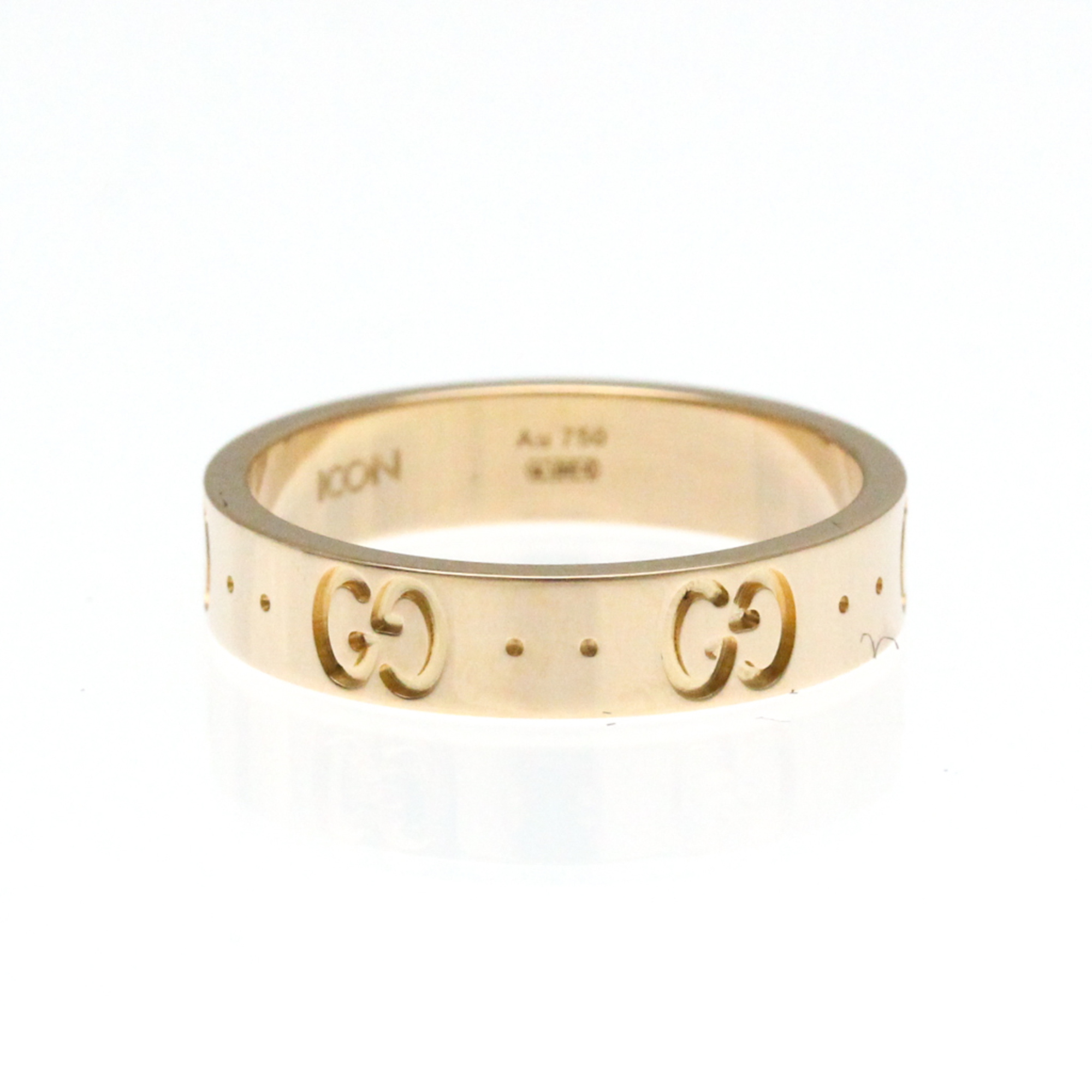 Gucci Icon Pink Gold (18K) Fashion No Stone Band Ring Pink Gold