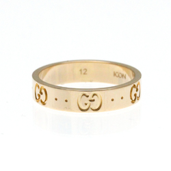 Gucci Icon Pink Gold (18K) Fashion No Stone Band Ring Pink Gold