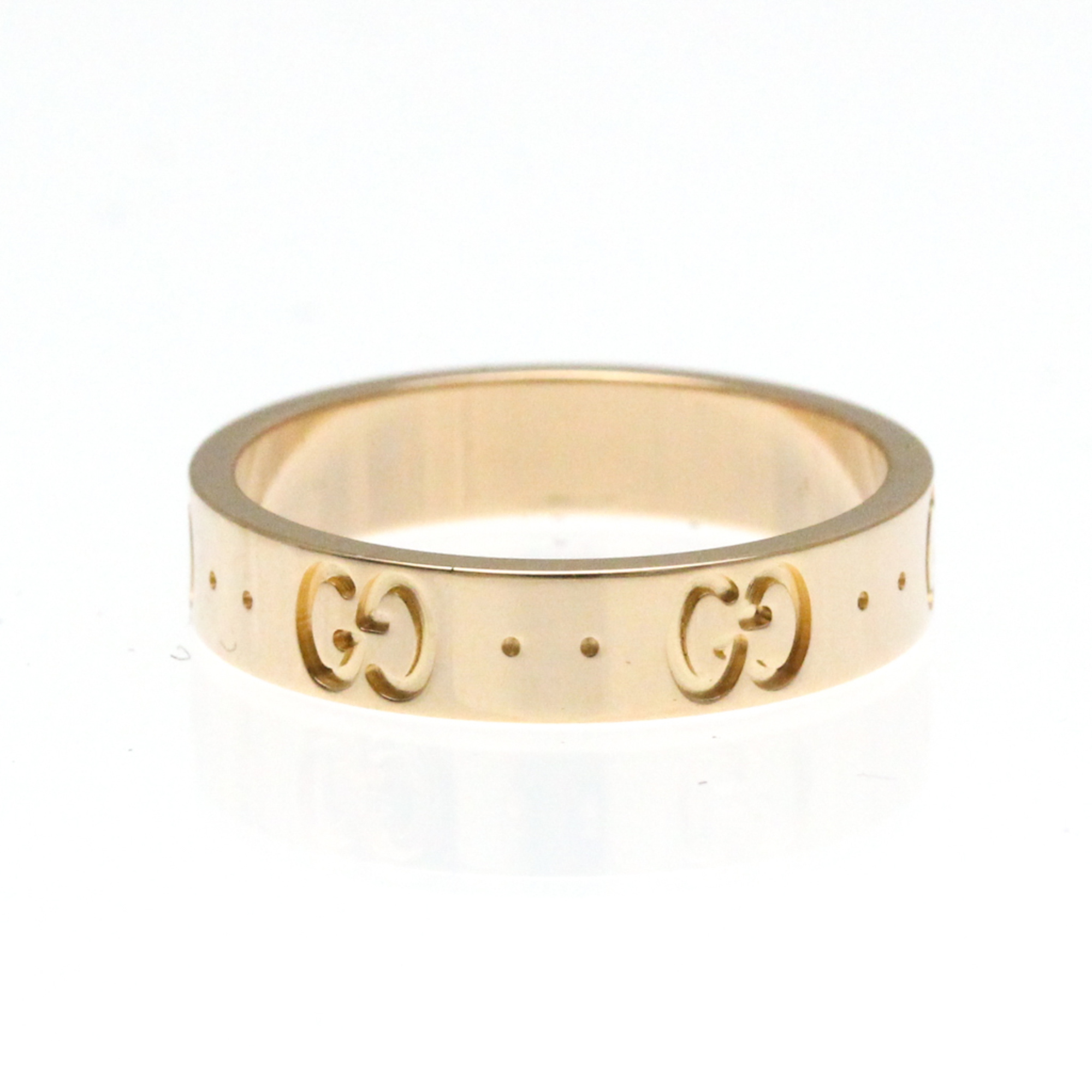 Gucci Icon Pink Gold (18K) Fashion No Stone Band Ring Pink Gold