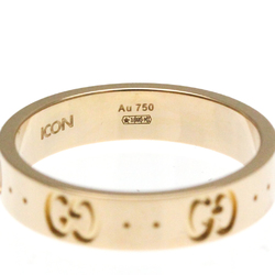 Gucci Icon Pink Gold (18K) Fashion No Stone Band Ring Pink Gold