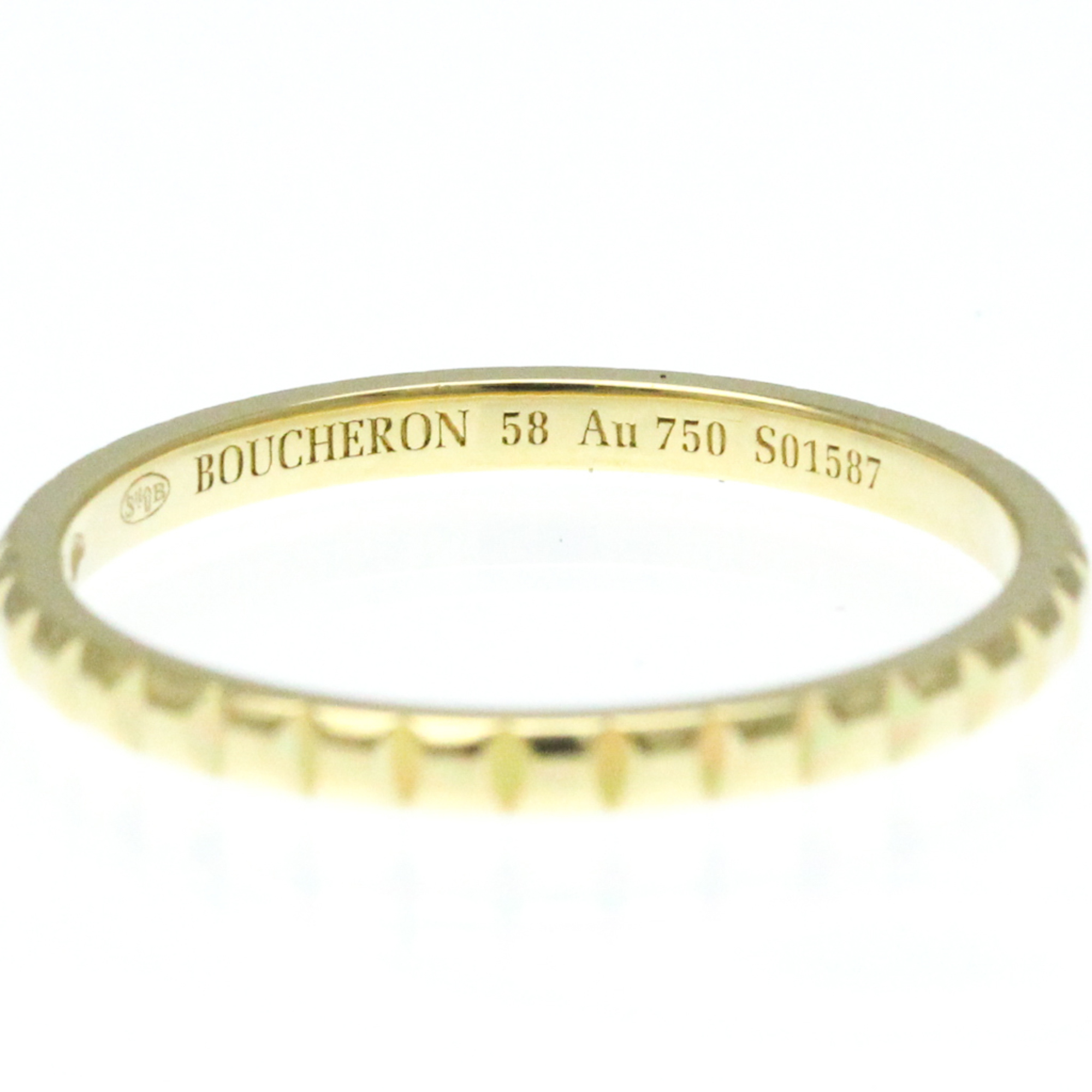 Boucheron Quatre Clou De Paris Ring Small Size Yellow Gold (18K) Fashion No Stone Band Ring Gold