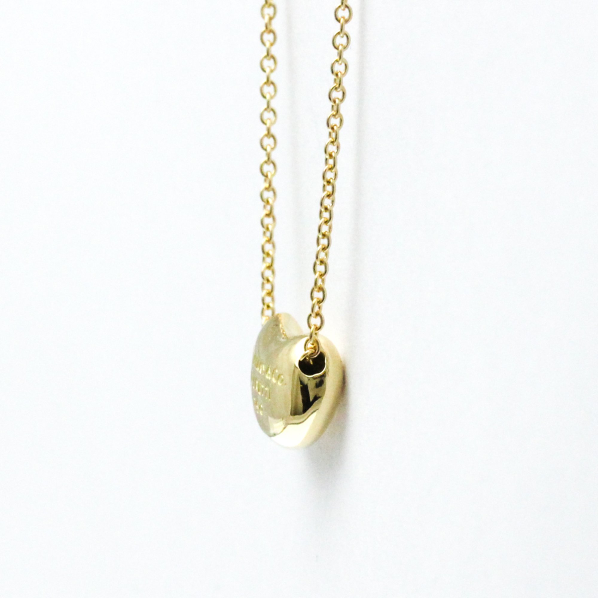 Tiffany Bean Yellow Gold (18K) Men,Women Fashion Pendant Necklace (Gold)