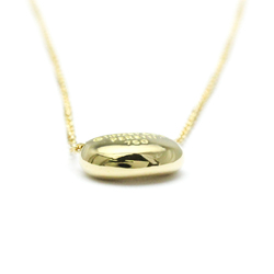 Tiffany Bean Yellow Gold (18K) Men,Women Fashion Pendant Necklace (Gold)