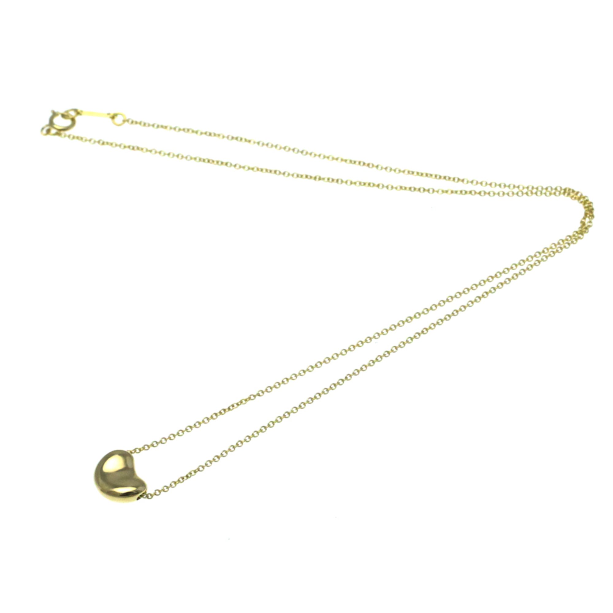 Tiffany Bean Yellow Gold (18K) No Stone Men,Women Fashion Pendant Necklace (Gold)