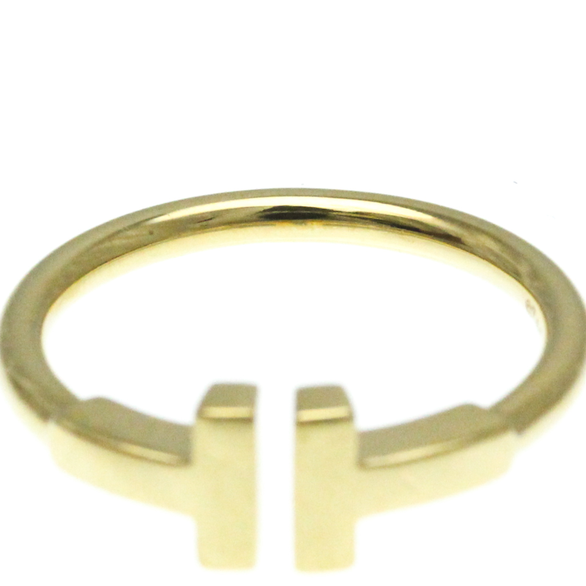 Tiffany T Wire Ring Yellow Gold (18K) Fashion No Stone Band Ring Gold