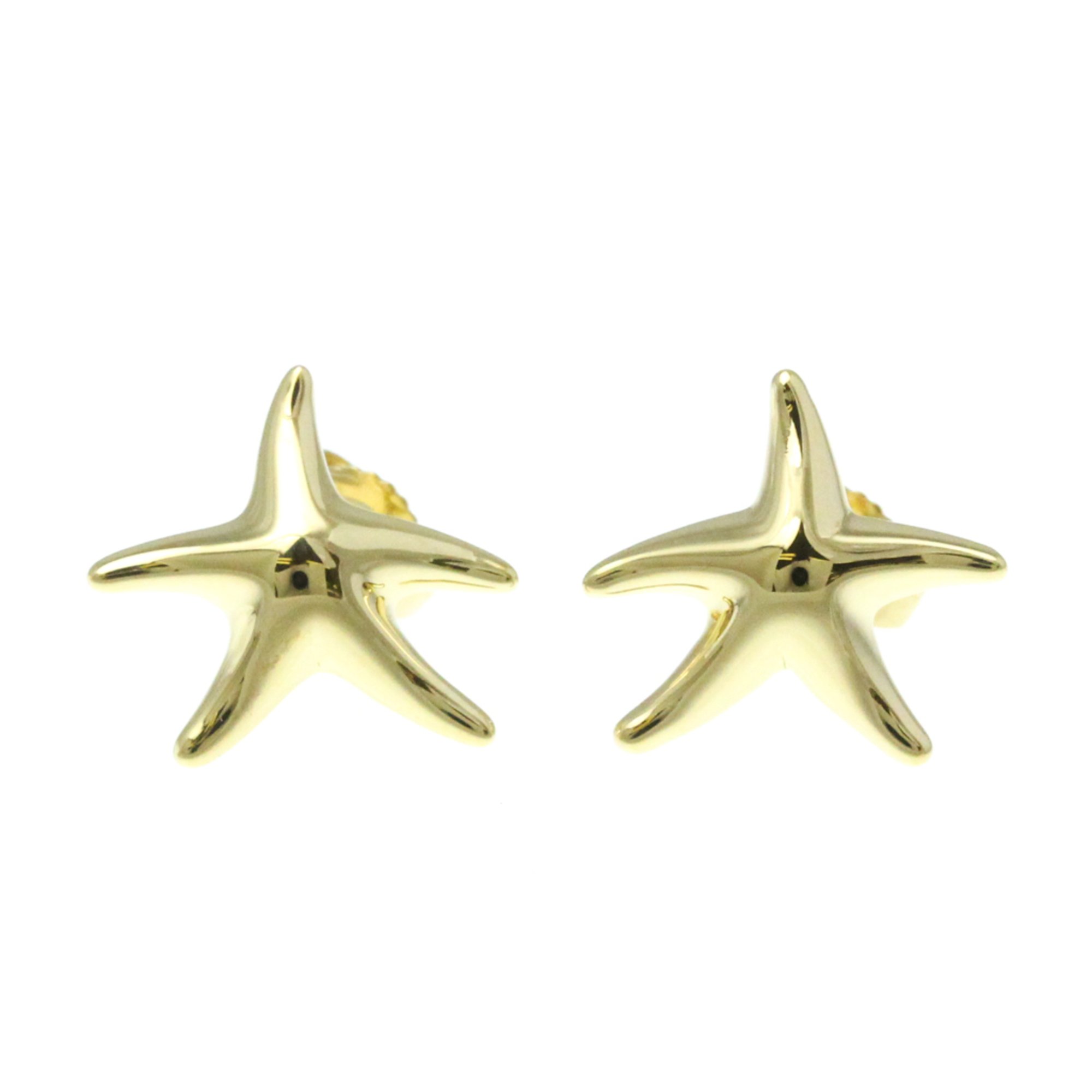 Tiffany Starfish No Stone Yellow Gold (18K) Stud Earrings Gold