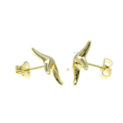 Tiffany Starfish No Stone Yellow Gold (18K) Stud Earrings Gold