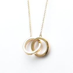 Tiffany 1837 Interlocking Necklace Pink Gold (18K) No Stone Men,Women Fashion Pendant Necklace (Pink Gold)