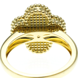 Van Cleef & Arpels Vintage Alhambra Yellow Gold (18K) Fashion Diamond,Onyx Band Ring Black,Gold