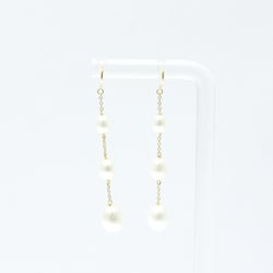 Tiffany By The Yard Drop Pearl Earrings Freshwater Pearl Yellow Gold (18K) Drop Earrings Gold