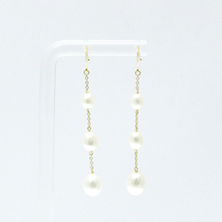 Tiffany By The Yard Drop Pearl Earrings Freshwater Pearl Yellow Gold (18K) Drop Earrings Gold