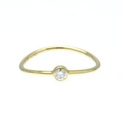 Tiffany Wave Single Row Ring Yellow Gold (18K) Fashion Diamond Band Ring Gold