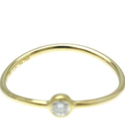 Tiffany Wave Single Row Ring Yellow Gold (18K) Fashion Diamond Band Ring Gold