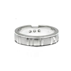 Tiffany Atlas White Gold (18K) Fashion Diamond Band Ring Silver