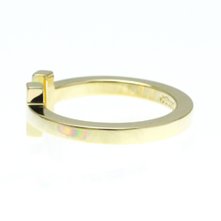 Tiffany T Square Ring Yellow Gold (18K) Fashion No Stone Band Ring Gold