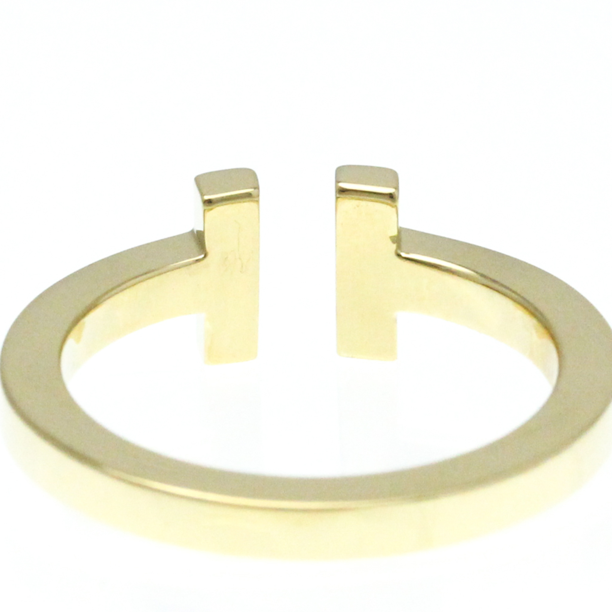 Tiffany T Square Ring Yellow Gold (18K) Fashion No Stone Band Ring Gold