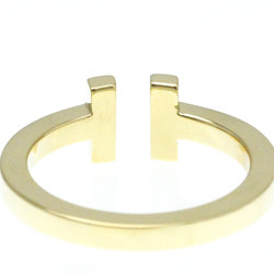 Tiffany T Square Ring Yellow Gold (18K) Fashion No Stone Band Ring Gold