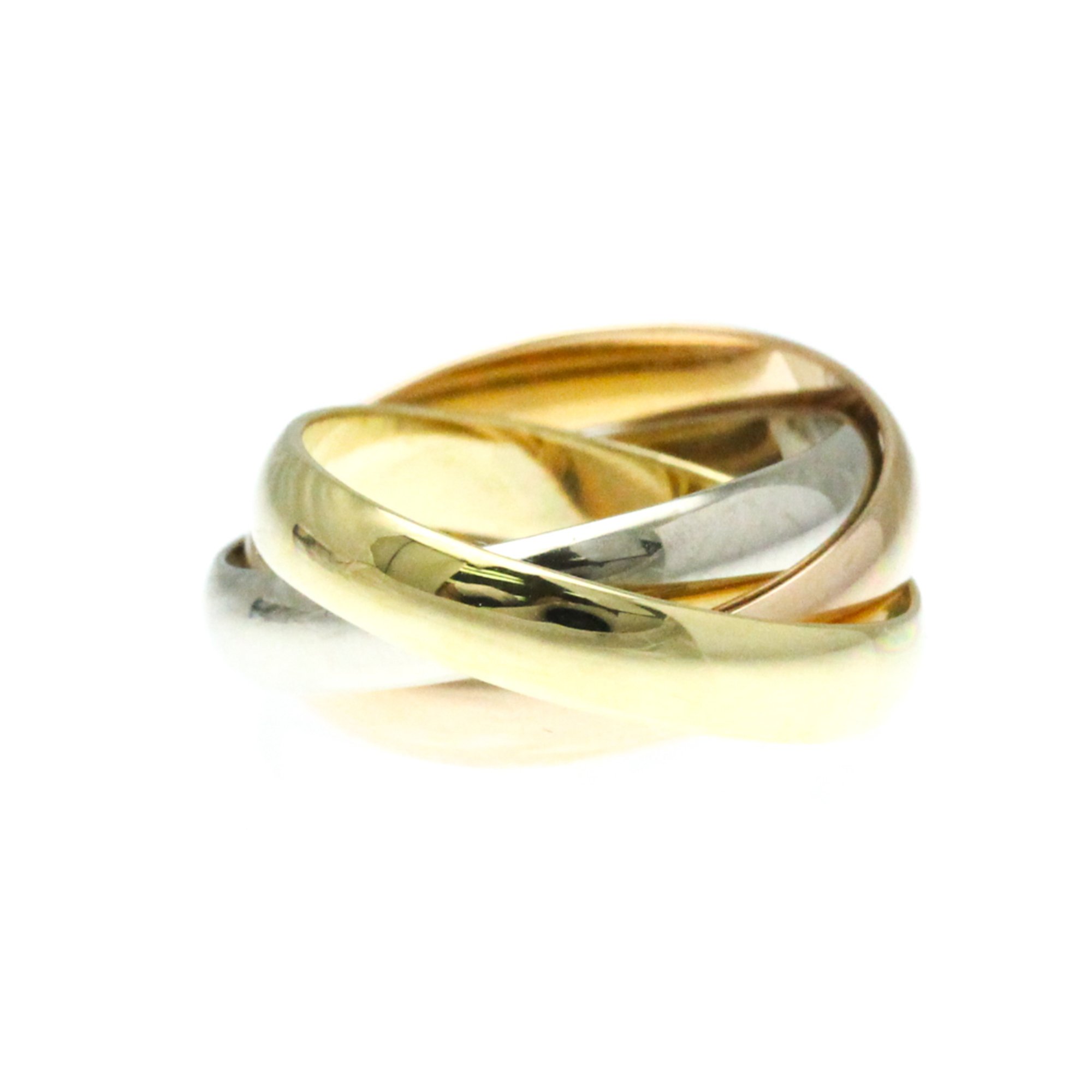 Cartier Trinity Pink Gold (18K),White Gold (18K),Yellow Gold (18K) Fashion No Stone Band Ring Gold