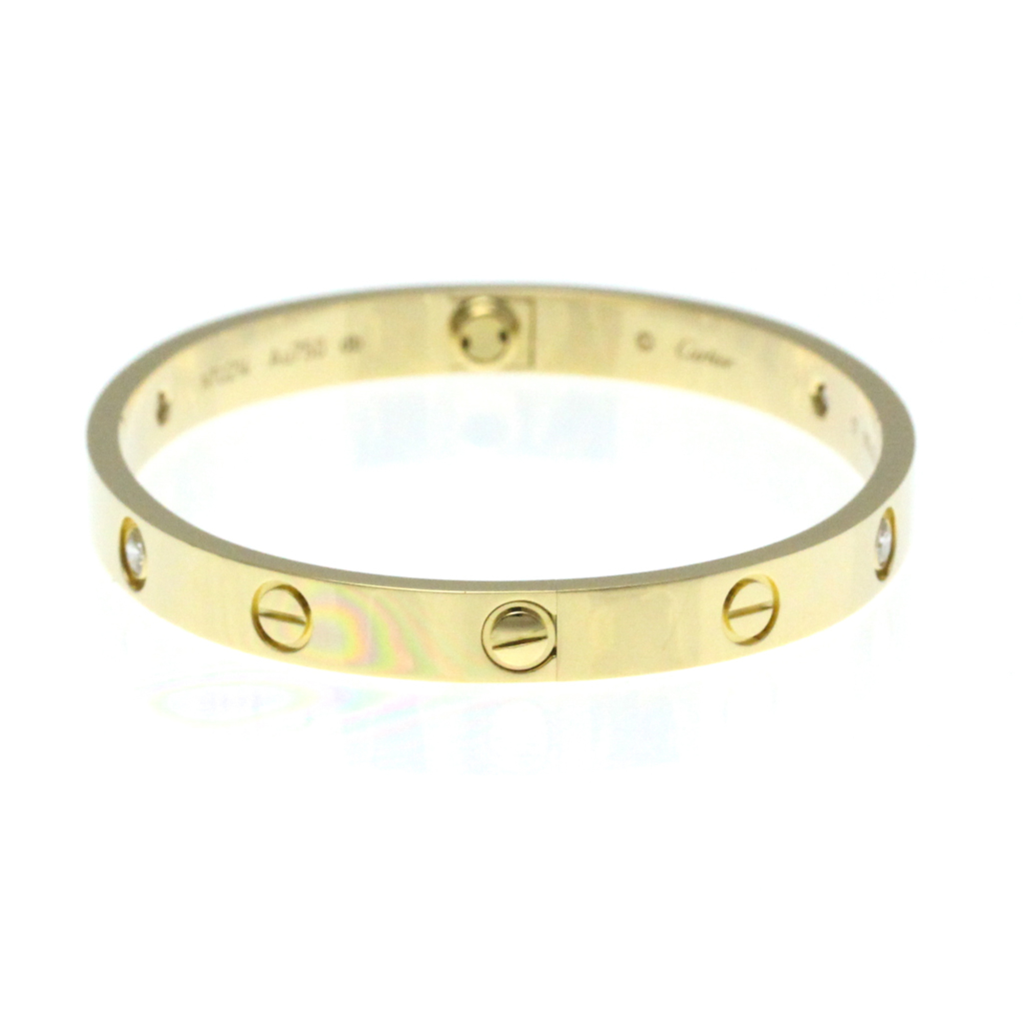 Cartier Love Bracelet 4P Diamond Yellow Gold (18K) Diamond Bangle Gold