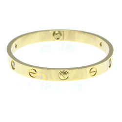 Cartier Love Bracelet 4P Diamond Yellow Gold (18K) Diamond Bangle Gold