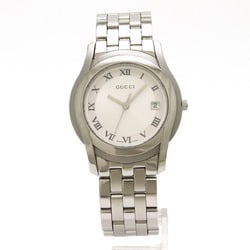 GUCCI Gucci Date Silver Grey Dial Men's Quartz Watch 5500M