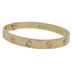 Cartier LOVE Bracelet Bangle K18YG 750YG Yellow Gold 4PD Diamond #16 B6036019