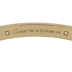 Cartier LOVE Bracelet Bangle K18YG 750YG Yellow Gold 4PD Diamond #16 B6036019