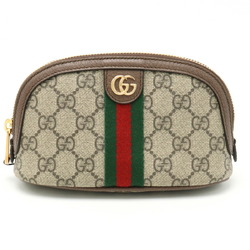 GUCCI Ophidia GG Supreme Medium Tick Case Multi Pouch PVC Leather Beige Brown 625550