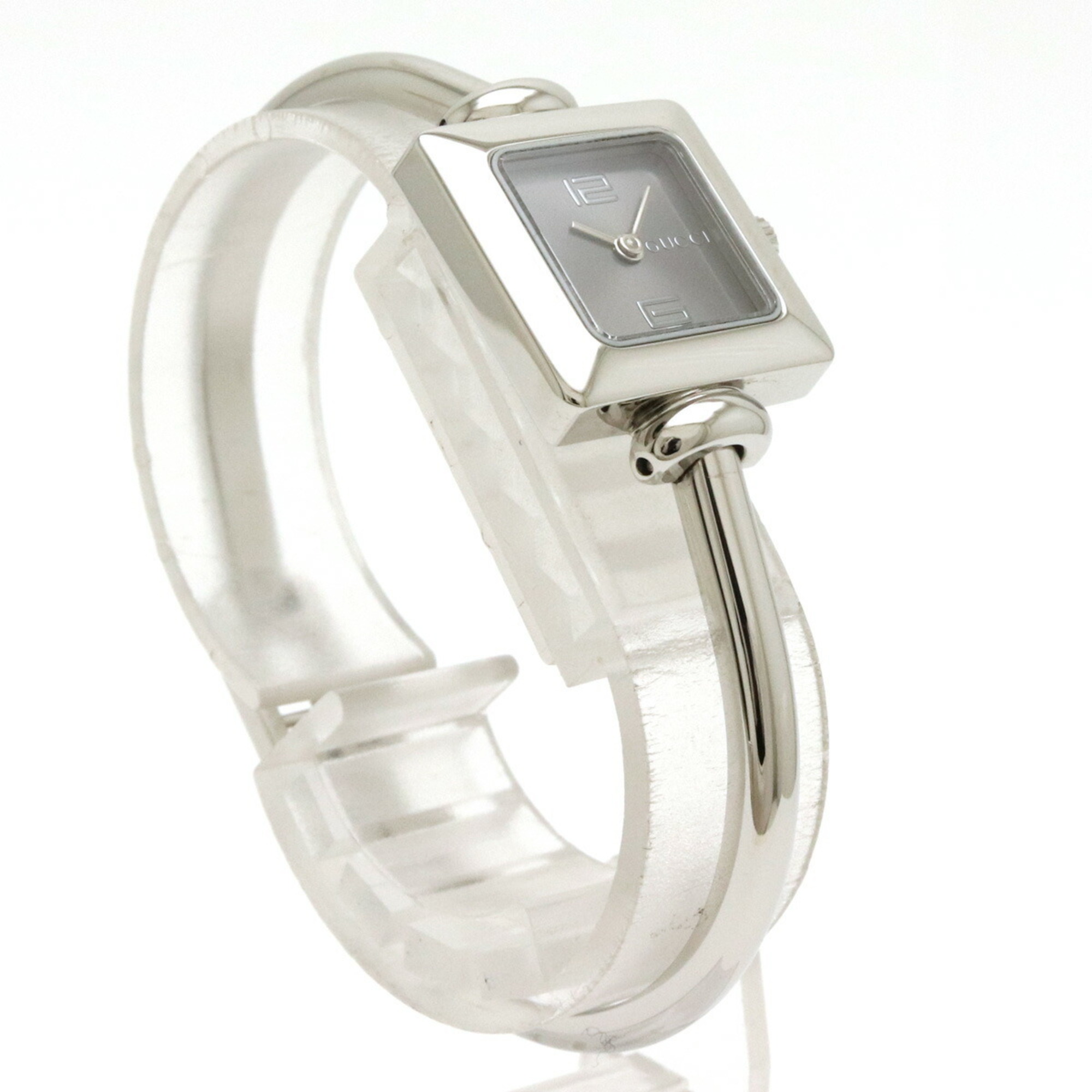 GUCCI Gucci Bangle Watch Gray Dial SS Quartz Ladies 1900L