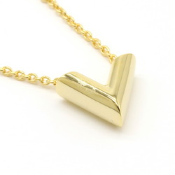 LOUIS VUITTON Louis Vuitton Necklace Essential V Pendant GP Gold M61083