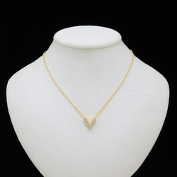 LOUIS VUITTON Louis Vuitton Necklace Essential V Pendant GP Gold M61083