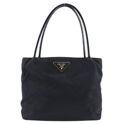 PRADA Tote Bag Nylon x Enamel Black A5 Women's